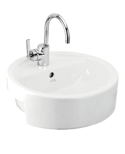 纯白半入式台上盆CCASF307