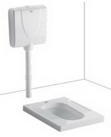 新科德 方形蹲厕（无存水弯） 包含塑料水箱CCAS8009